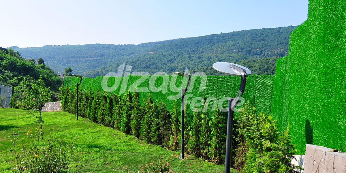 artificial grass fence