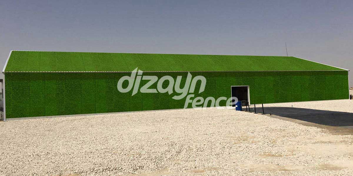 privacy grass fence